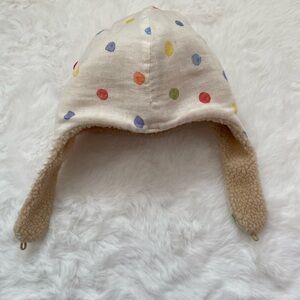 Polka Dot Earflap Hat for toddler